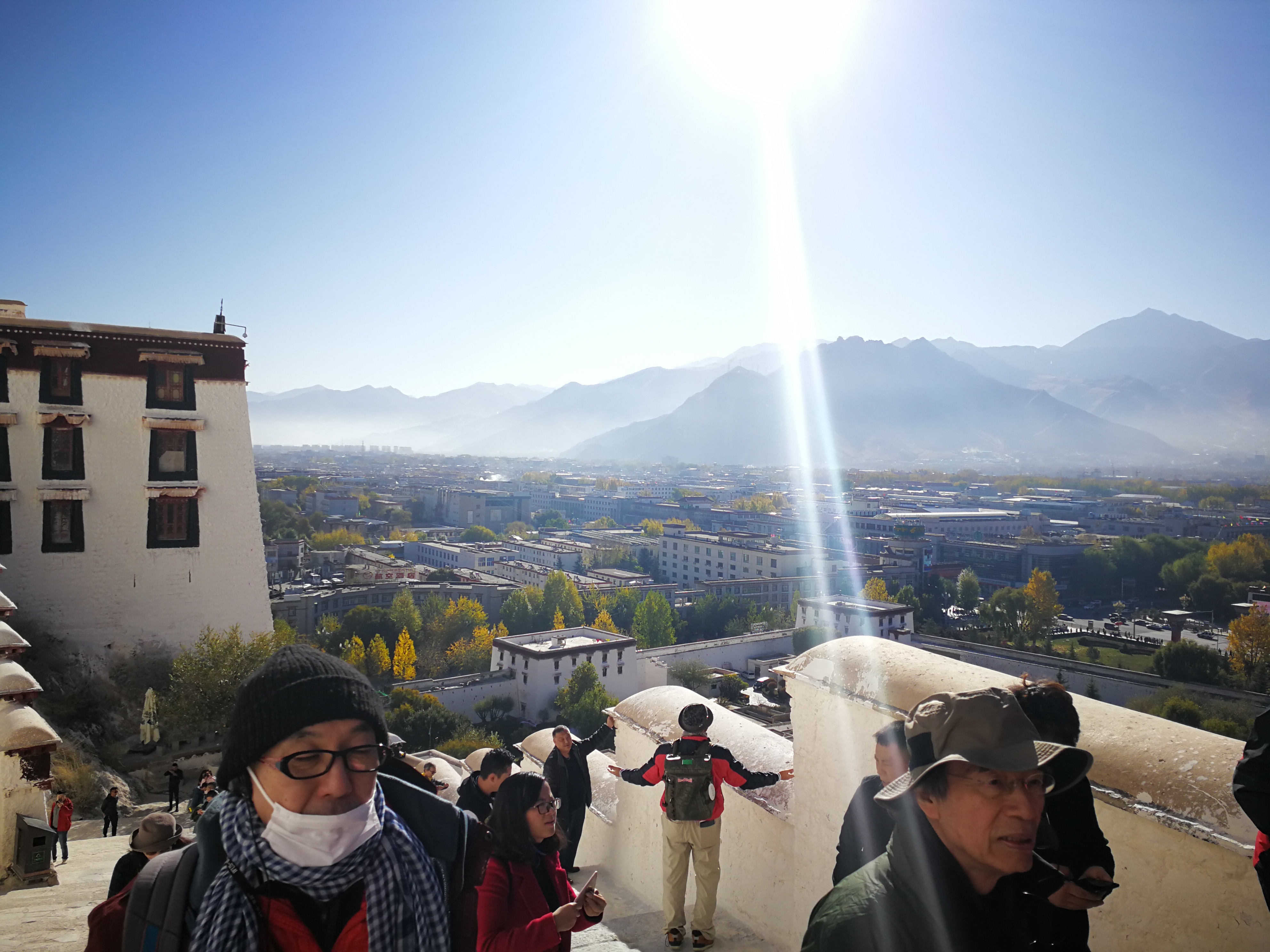 ポタラ宮殿の後光